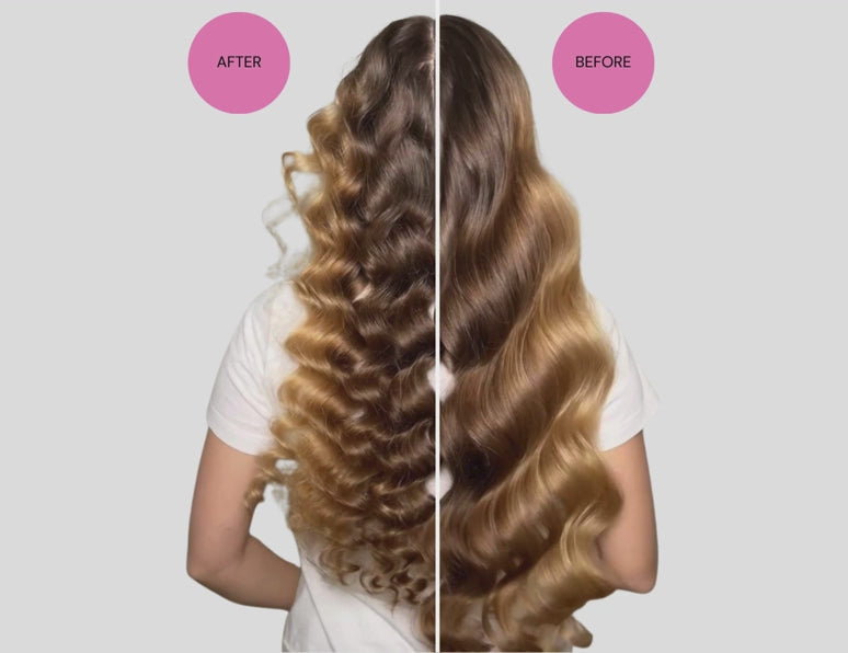 Satin Heatless Curling Headband Black